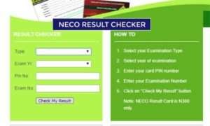 MY Neco Result Login Portal