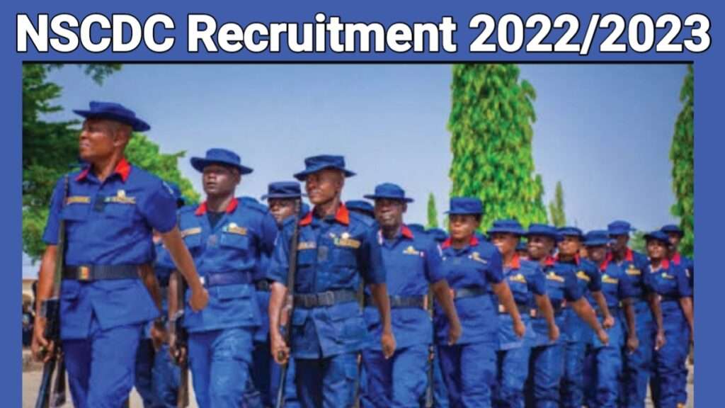 NSCDC Recruitment 2024/2025 Application Form Portal www.nscdc.gov.ng