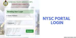 www.nysc.org.ng NYSC Login Portal