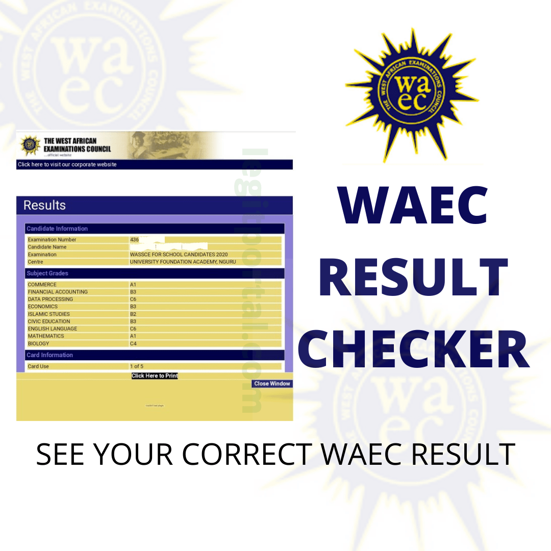 WAEC Result Checker 2024/2025 Portal RECRUITNGR