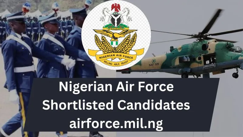 Nigerian air force shortlisted candidates