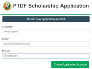 PTDF Scholarship Application Portal